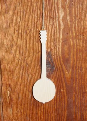 Massivt træ banjo ht15cm håndlavet musik dekoration, musiker gave, musiker gave, musik