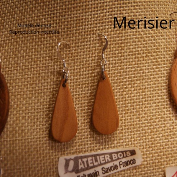 b&oslash;getr&aelig; &oslash;reringe etiske tr&aelig;smykker, natur smykker, h&aring;ndlavede