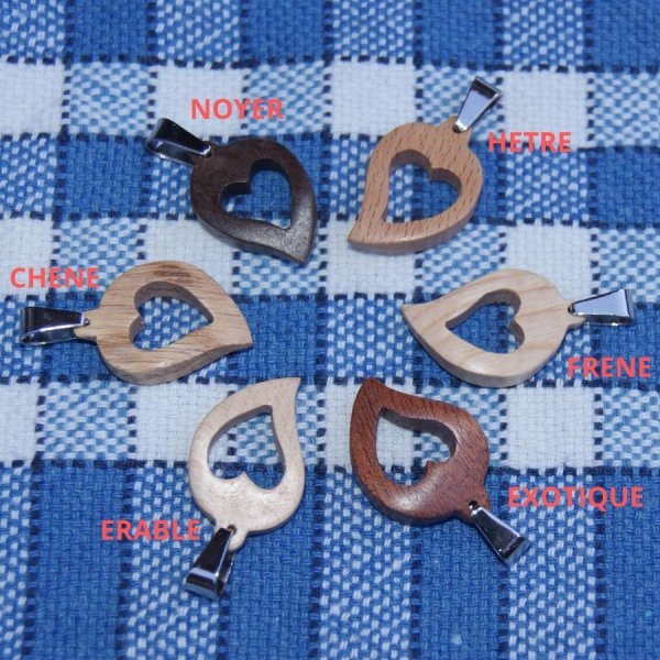 vedh&aelig;ng tr&aelig; bryllup smykker og natur hjerte cut out, kirseb&aelig;rtr&aelig;, h&aring;ndlavet, valentinsdag gaveide, tr&aelig; bryllup