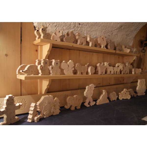 Tr&aelig; puslespil marieh&oslash;ne 3 stykker B&oslash;g, haven ven