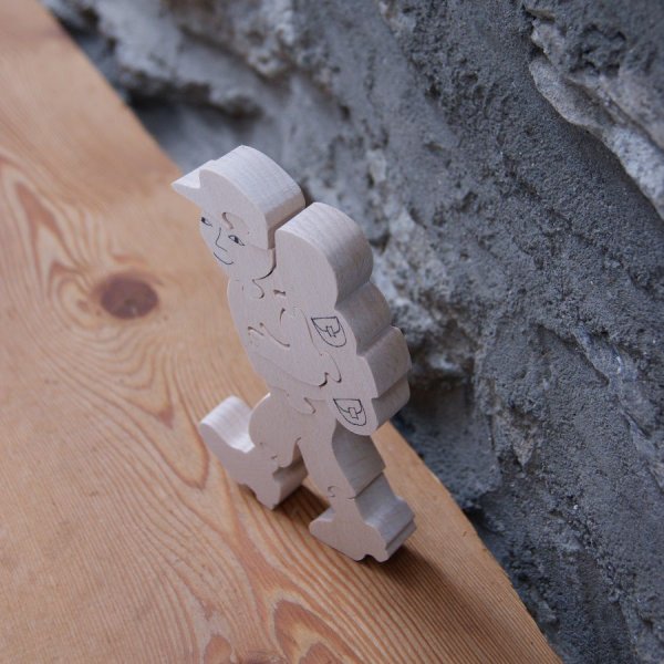  vandrer puslespil 8 stykker lavet af massivt b&oslash;getr&aelig; h&aring;ndlavet gave vandreture, bjerg