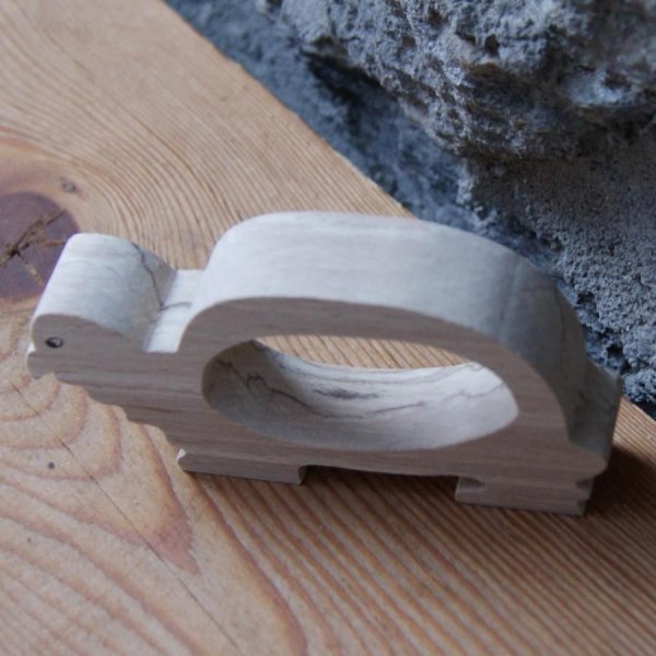 Serviet ring skildpadde h&aring;ndlavet massivt tr&aelig;