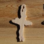 Dancer figurine 3mm massivt træ håndlavet udsmykning scrapbooking dans