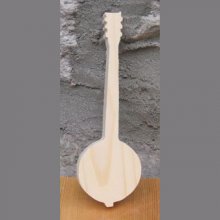 Massivt træ banjo ht15cm håndlavet musik dekoration, musiker gave, musiker gave, musik